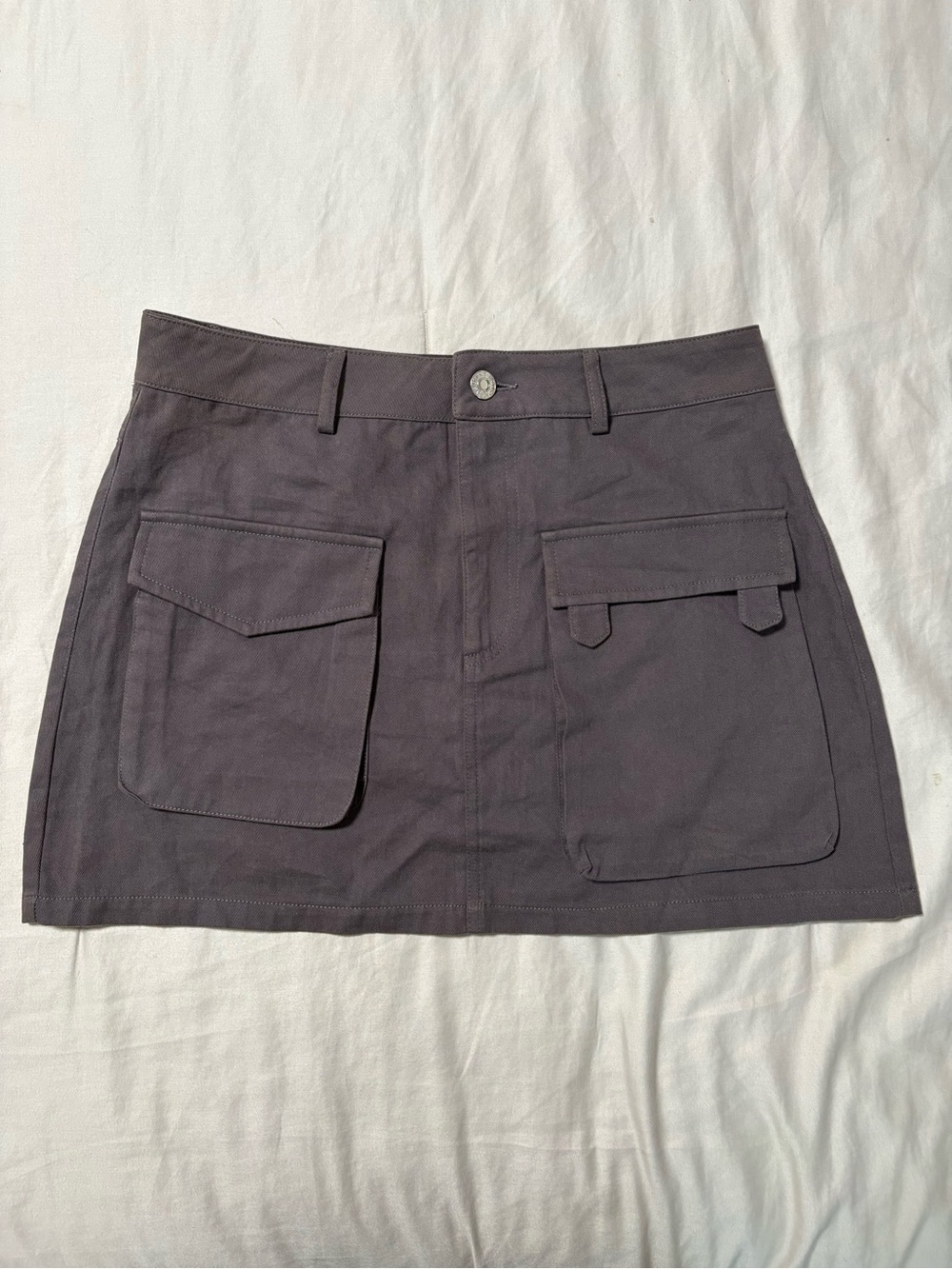 White Fox Boutique Purple Cargo Pocket Mini Skirt